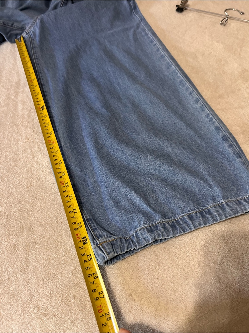 Cider Women's Denim Overalls Sz Med Denim Wide Leg Tie Hem 90s Inspired Utility - Picture 6 of 7